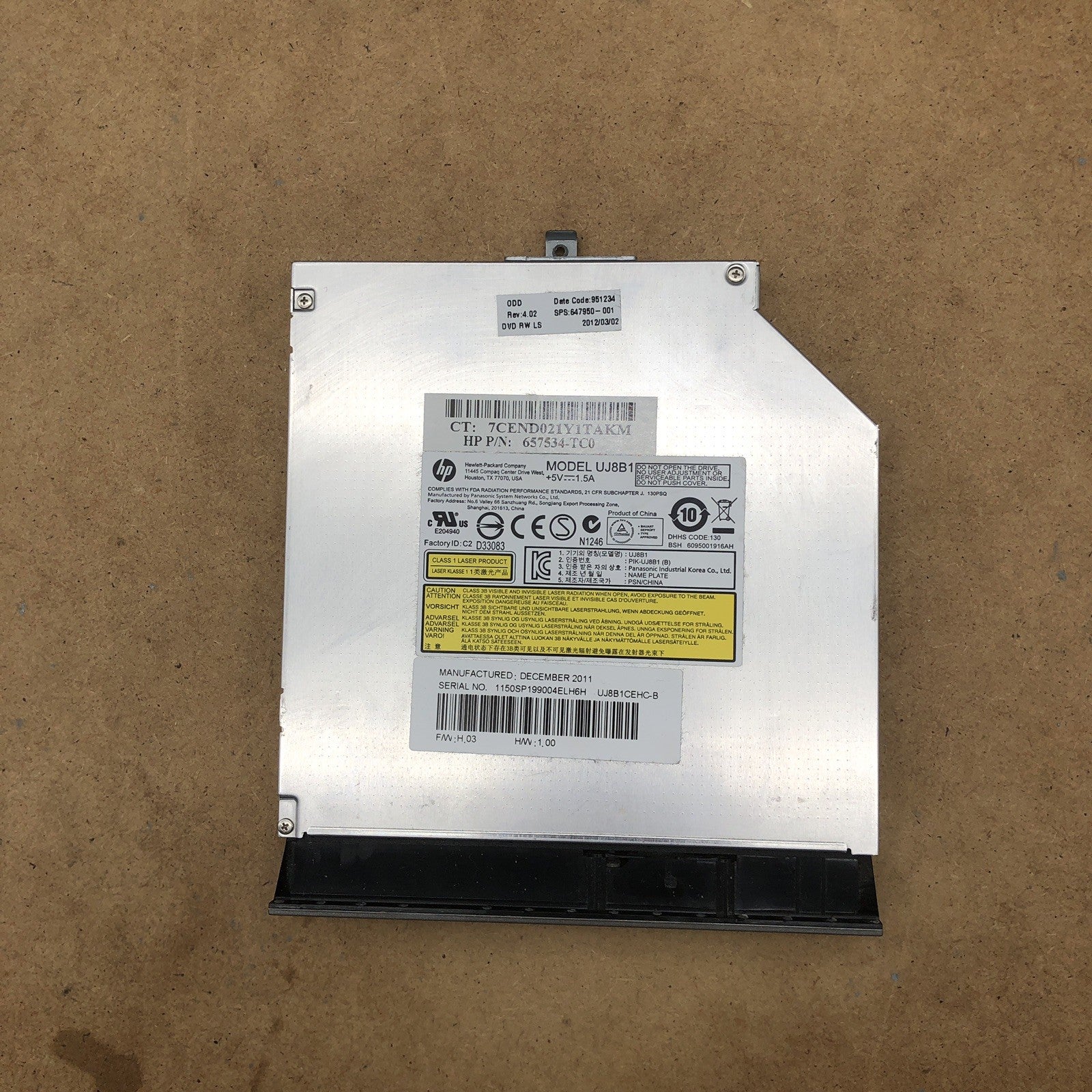 Lecteur/graveur DVD  - HP Probook 4530S