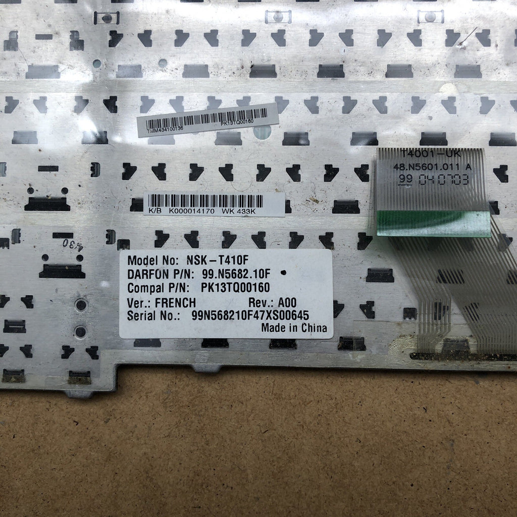 Clavier azerty - NSK-T410F - Rev : A00 - TOSHIBA