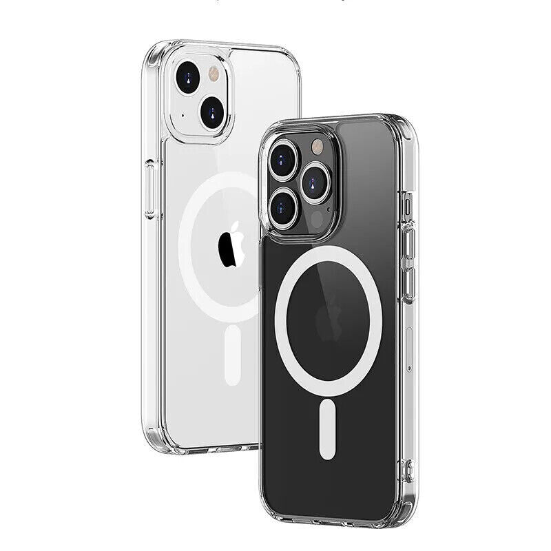 Coque Magnétique Antichoc MagSafe Pour IPhone 15 14 13 12 ProMax Transparente