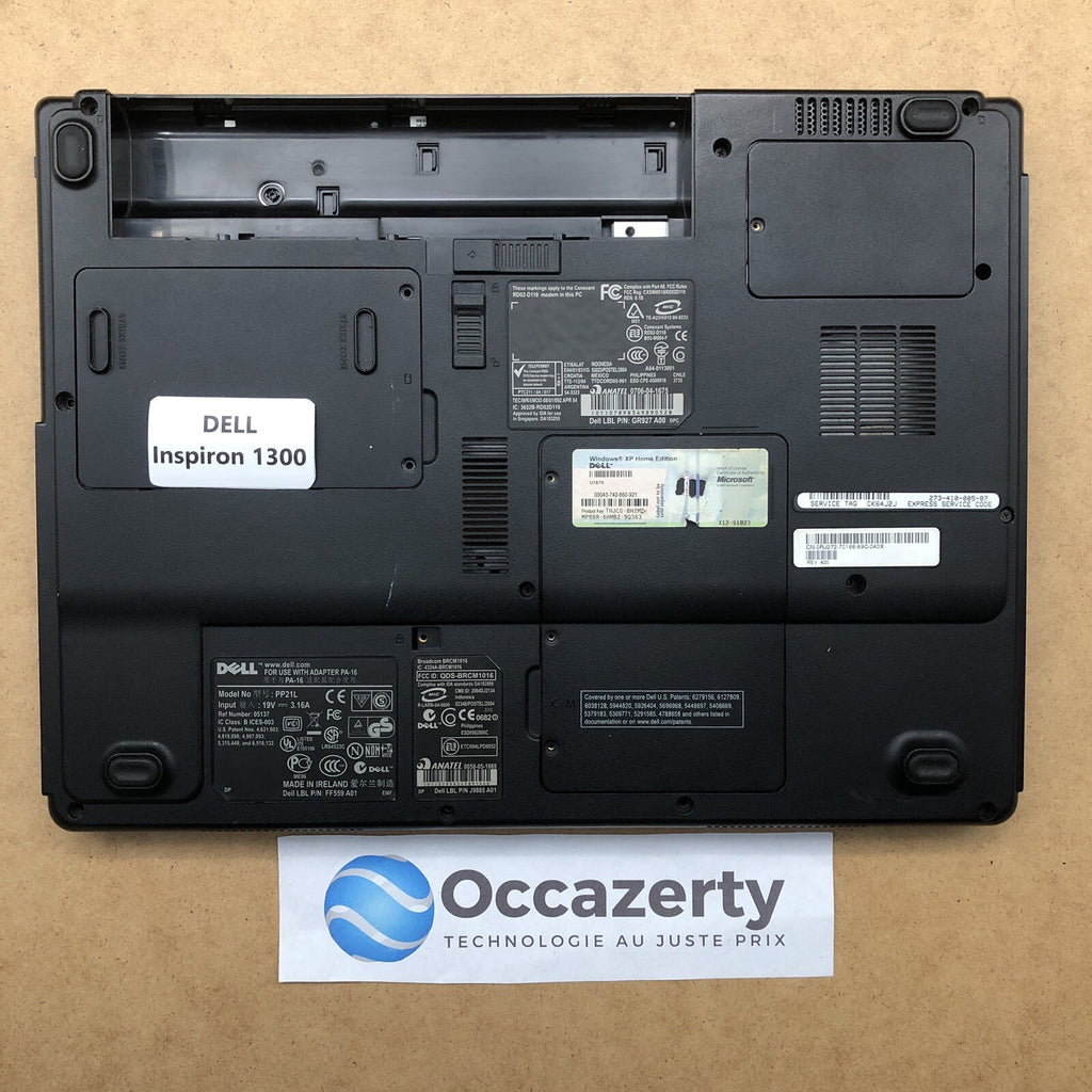 Plasturgie basse complète - Dell inspiron 1300