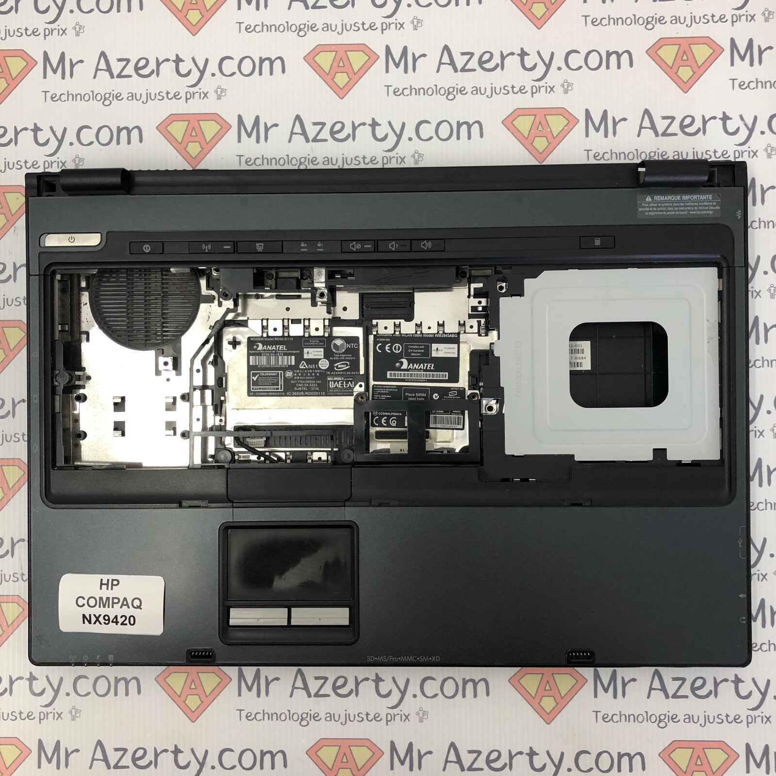 Plasturgie Basse complète - HP COMPAQ NX9420