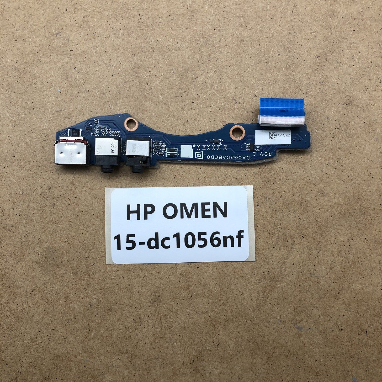 Lot de carte USB/Jack lecteur de carte - HP OMEN 15-dc1056nf