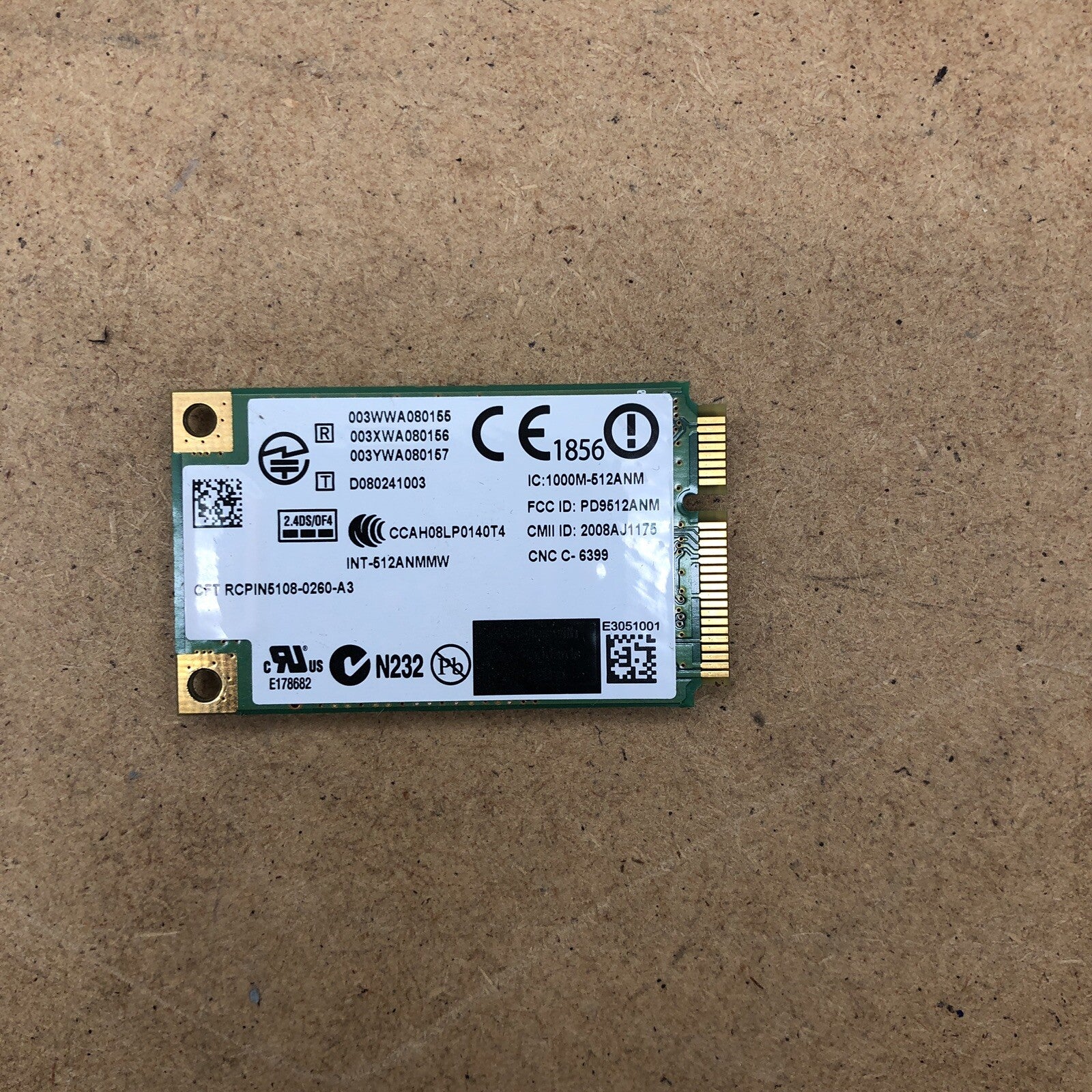Lot de carte wifi et réseau - Asus X57V