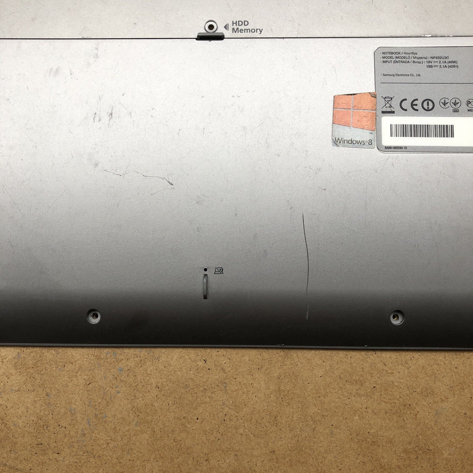 Plasturgie Basse complète + clavier azerty - Samsung Notebook Série 5 ultra 532U