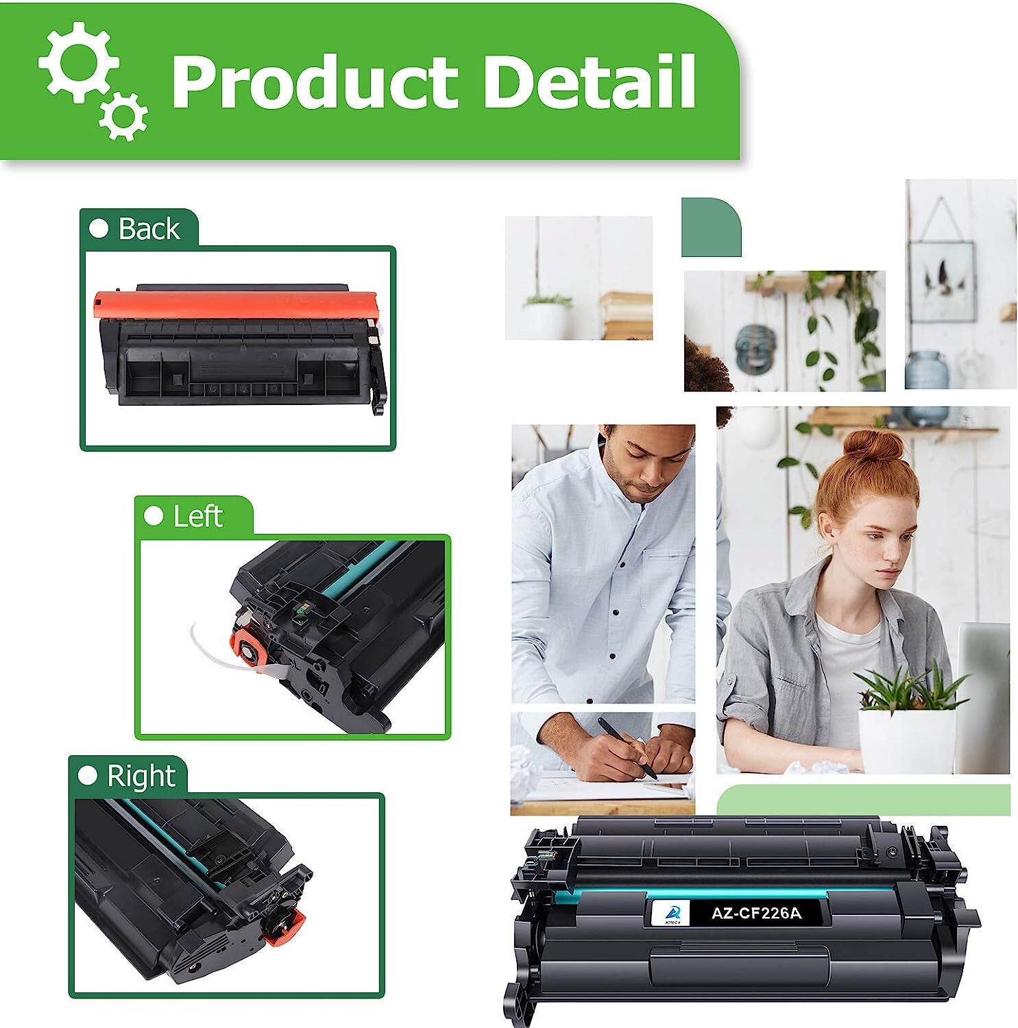 PACK X2 Toners noir compatible avec HP LaserJet Pro M402 M426 MFP - CF226A, 26A
