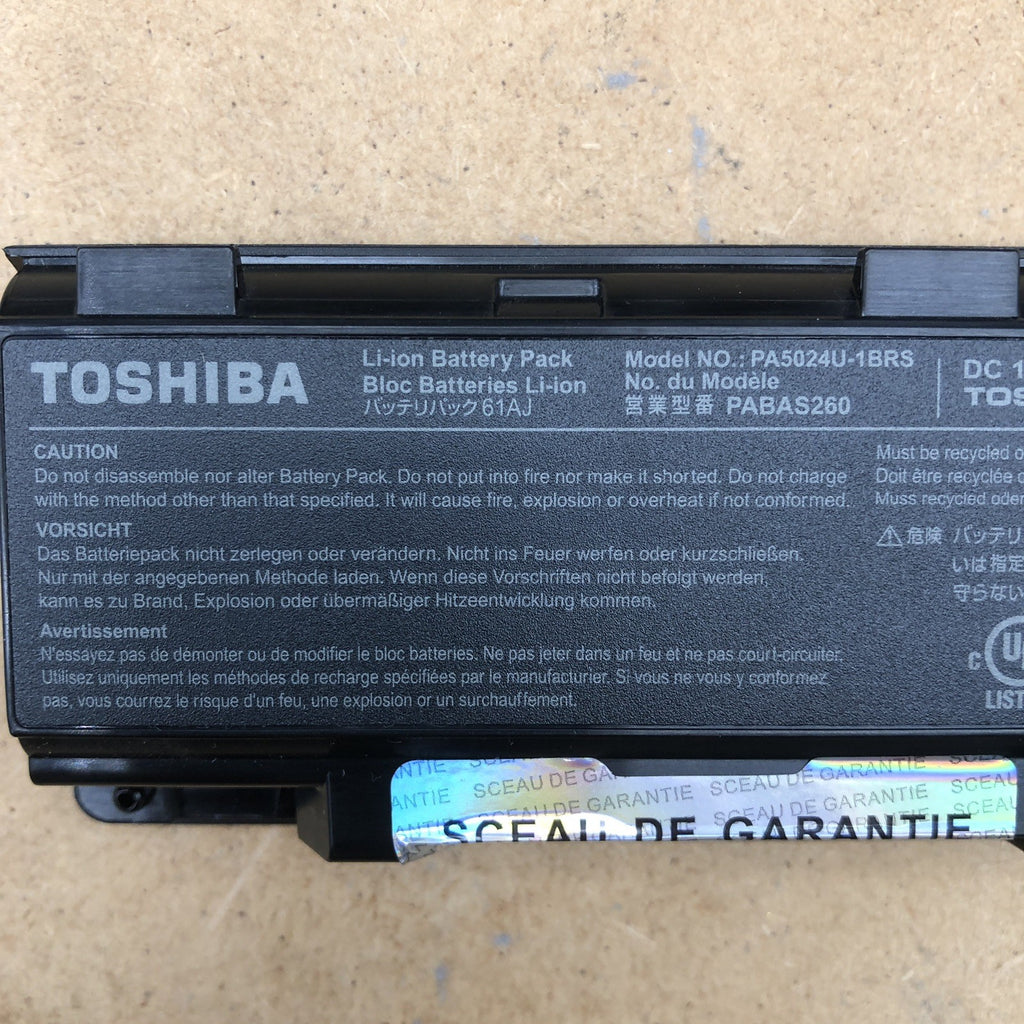 Batterie - Toshiba type PA5024U-1BRS