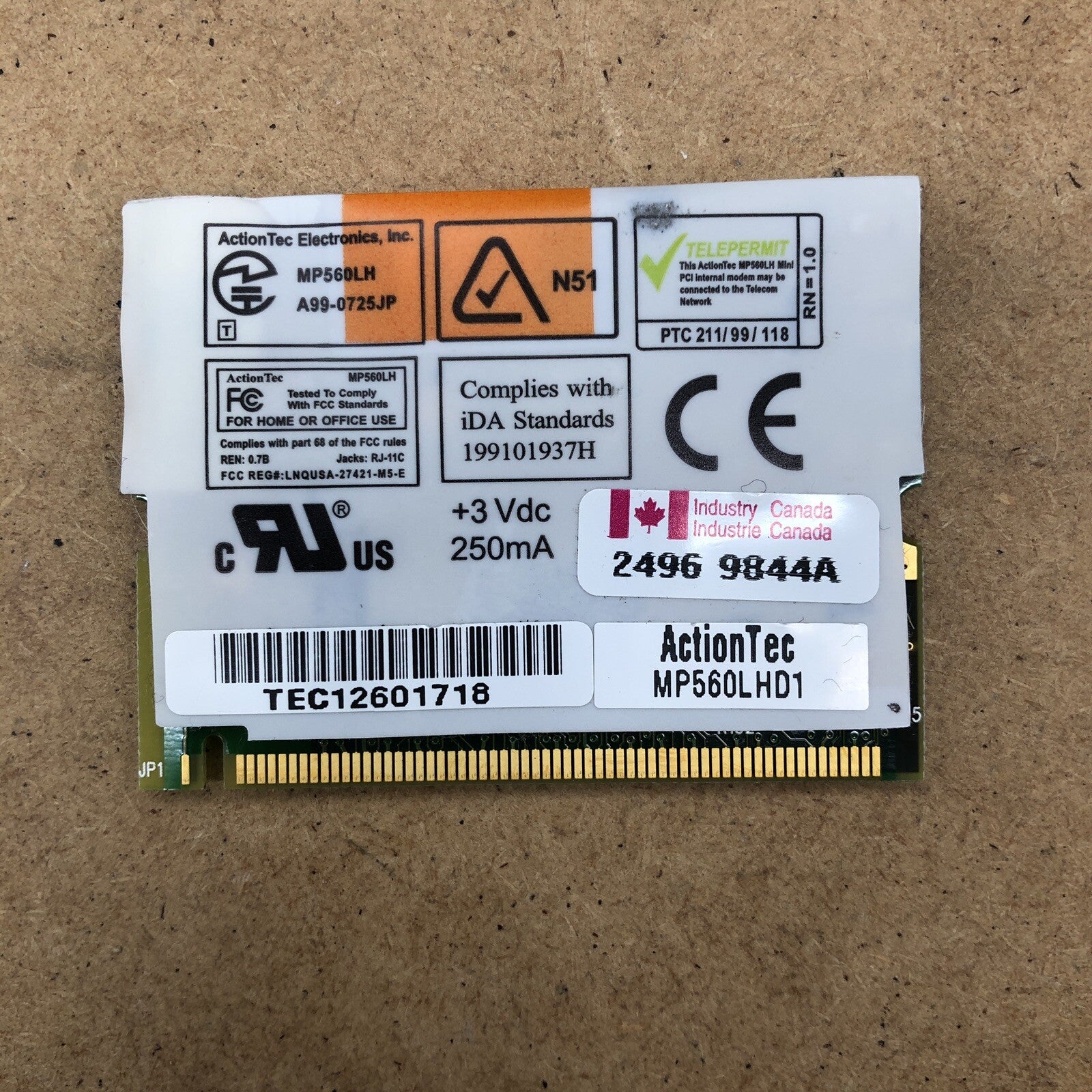 Carte wifi - DELL C600/C500 PP01L