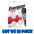 Lot Revendeur - 12 pack de 4 Piles CR2016 Energizer