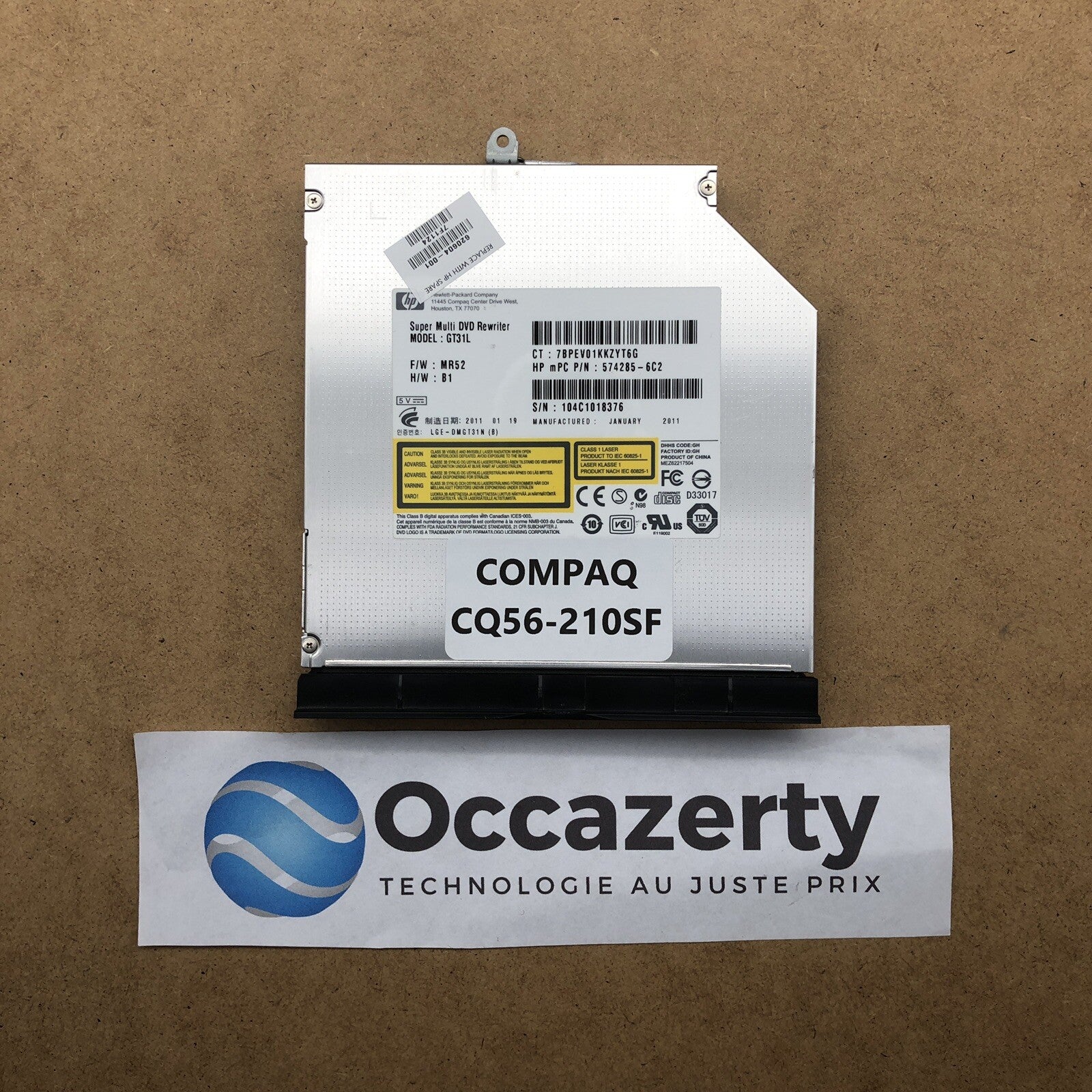 Lecteur/Graveur DVD - HP COMPAQ CQ56-210sf