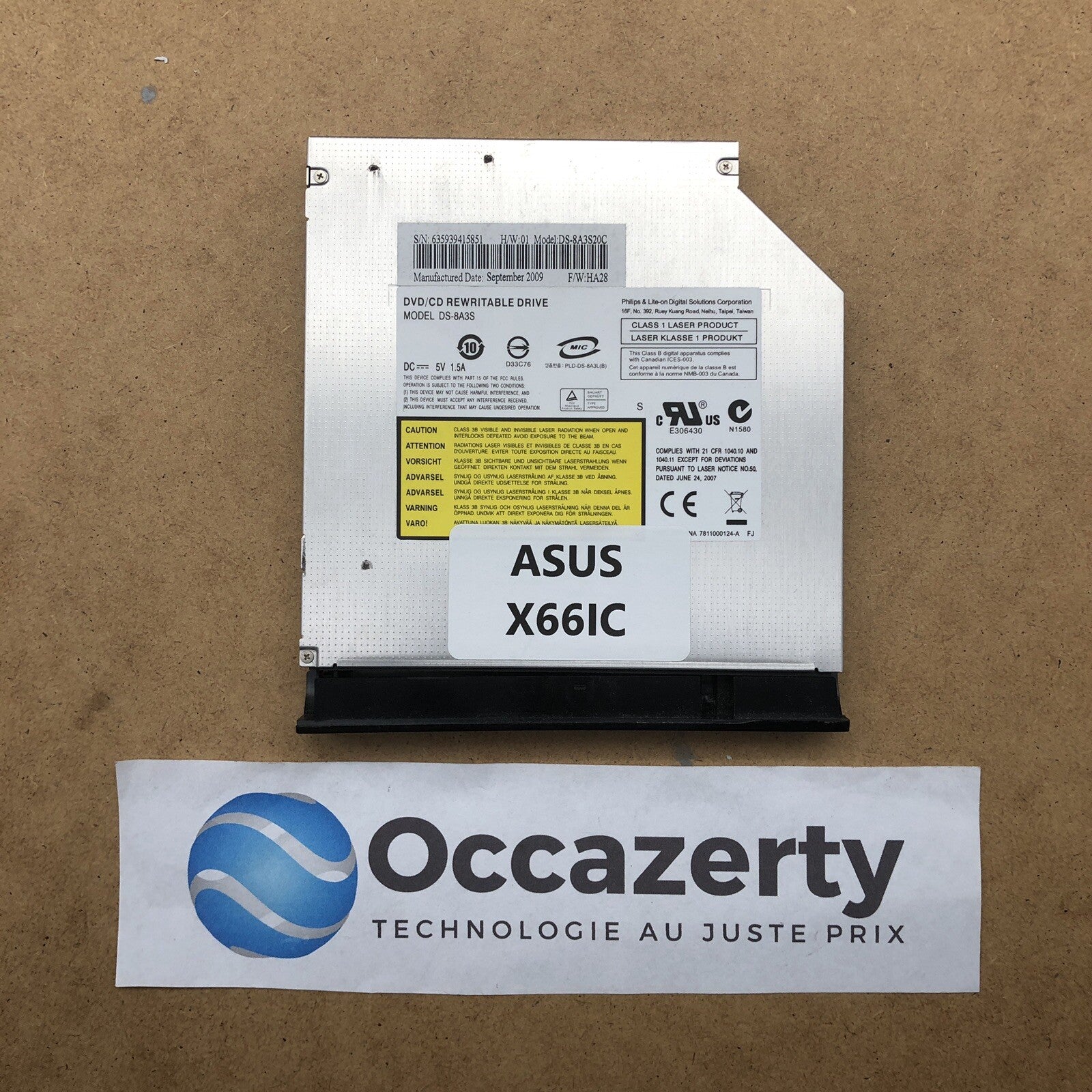 Lecteur/Graveur DVD - Asus X66IC