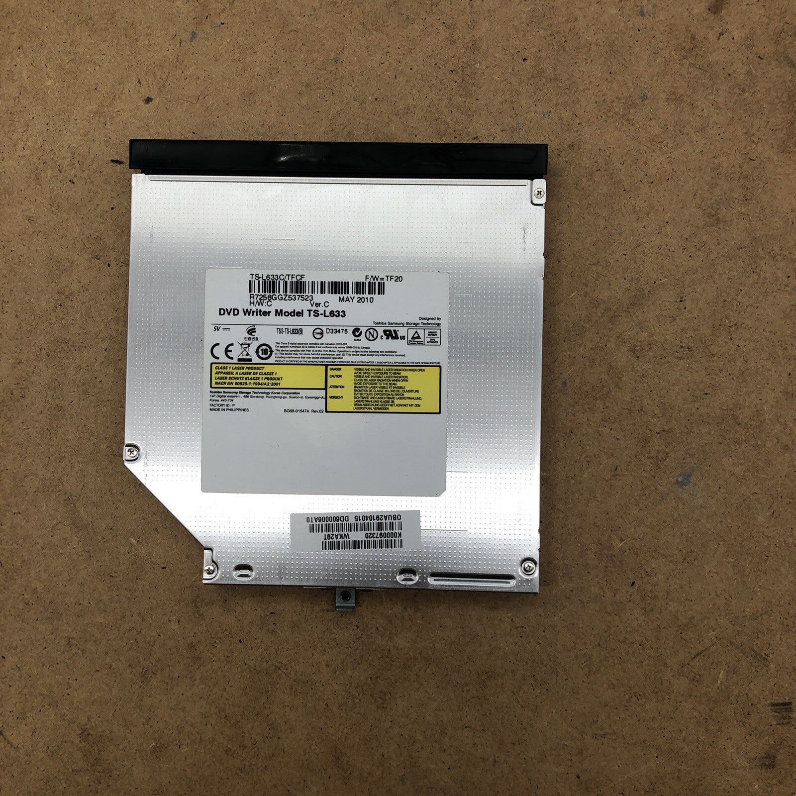 Lecteur/graveur DVD - Toshiba Satellite L670-17E