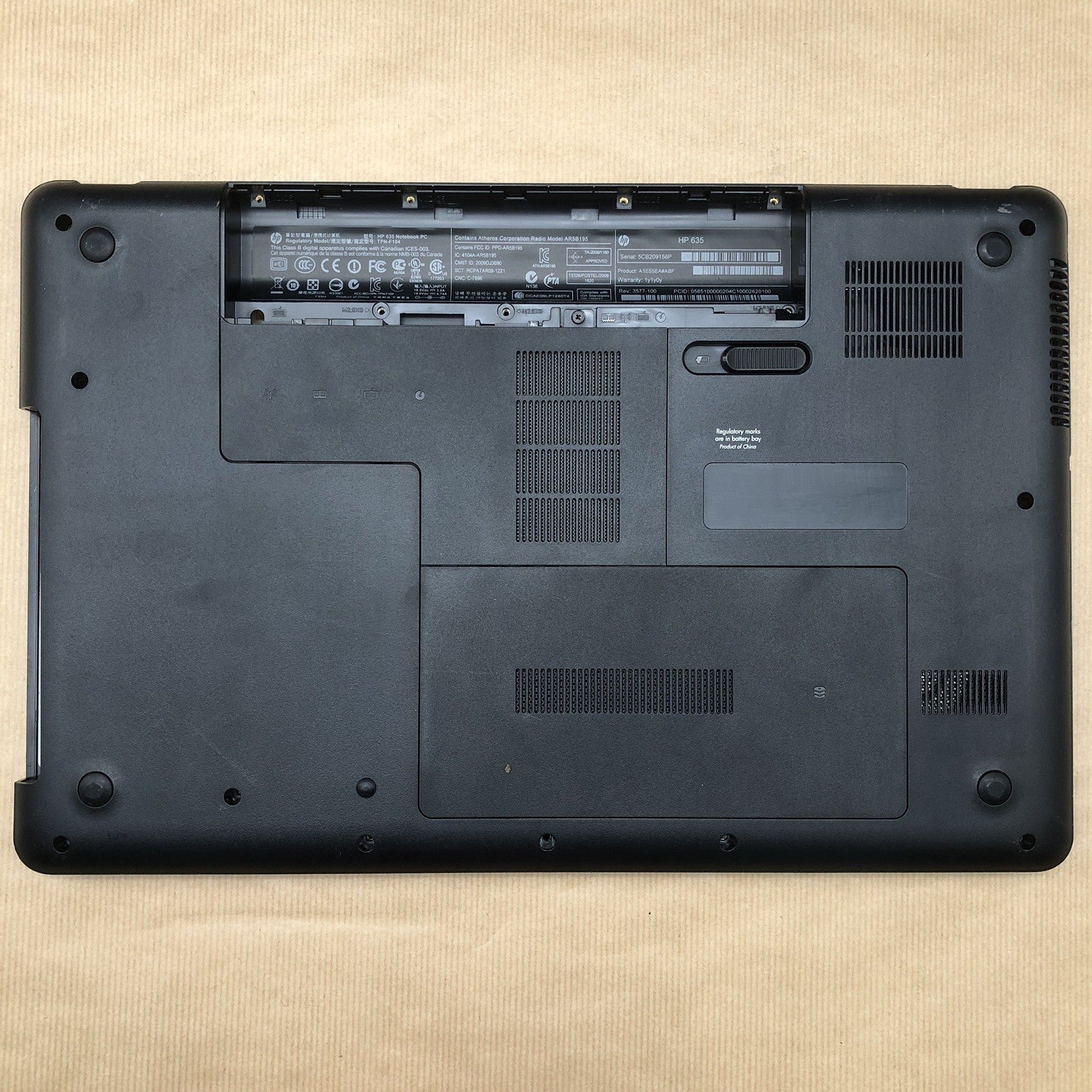 Plasturgie - HP Notebook 635 (2)