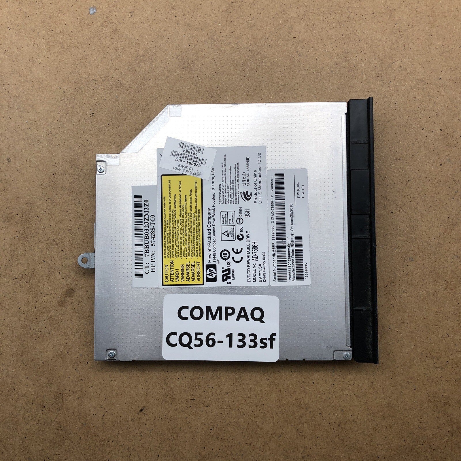 Lecteur/Graveur DVD - HP COMPAQ CQ56-133sf