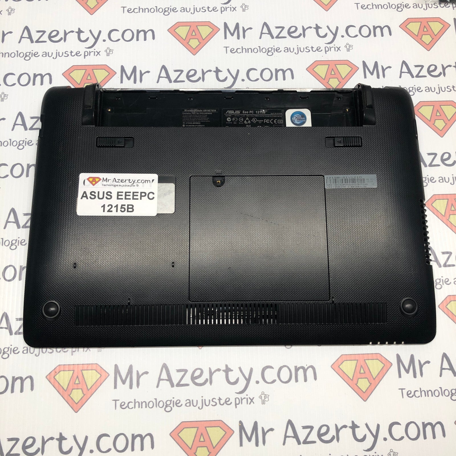 Plasturgie basse complète + clavier azerty - Asus EEEPC 1215B