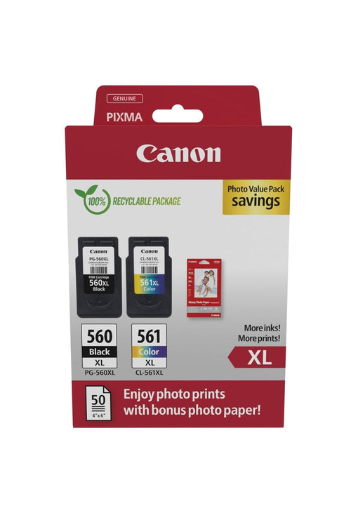 Canon PG-560XL / CL-561XL Lot de 2 Cartouches d'encre Authentiques - NEUF