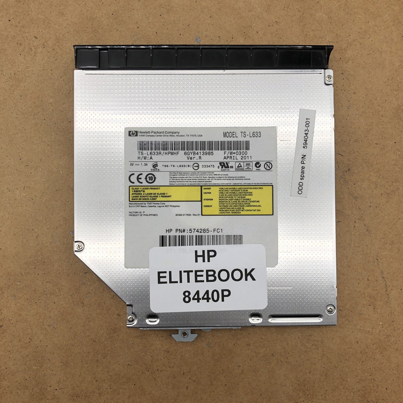 Lecteur/Graveur DVD - HP Elitebook 8440P