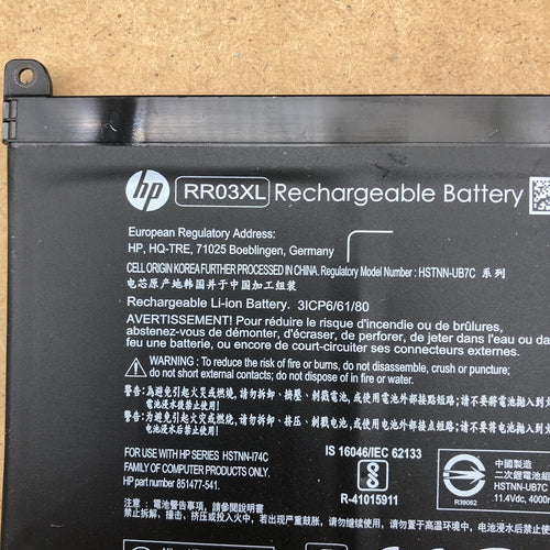 Batterie - HP type RR03XL
