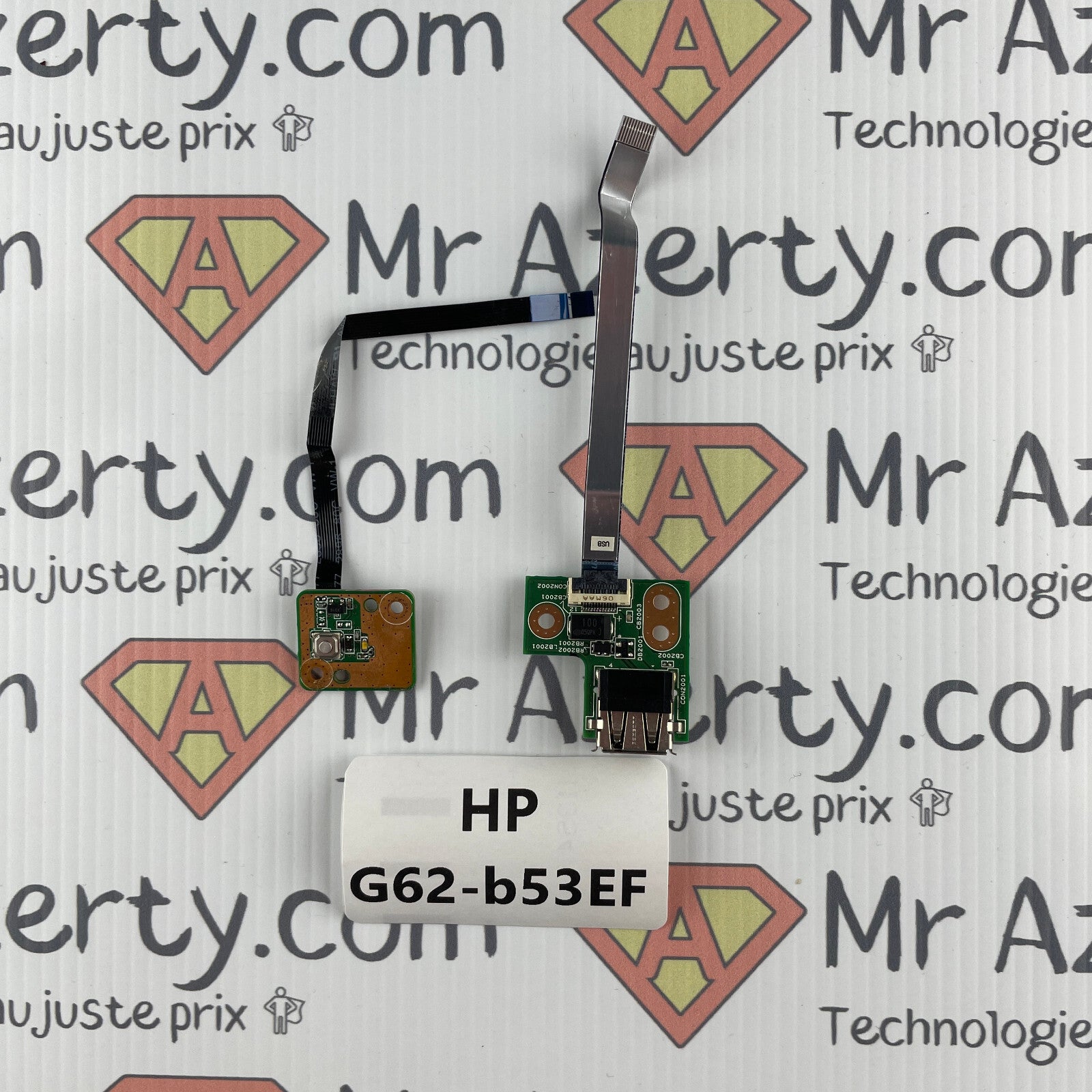 Lot bouton et connecteur USB - HP G62-b53EF