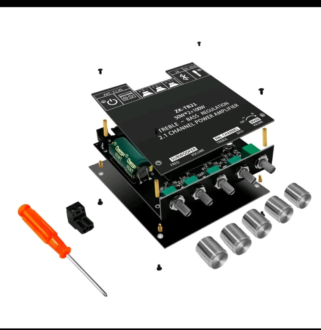 ZK-TB21 Amplificateur stéréo - SSF V2 - 2 x 50W + 100W