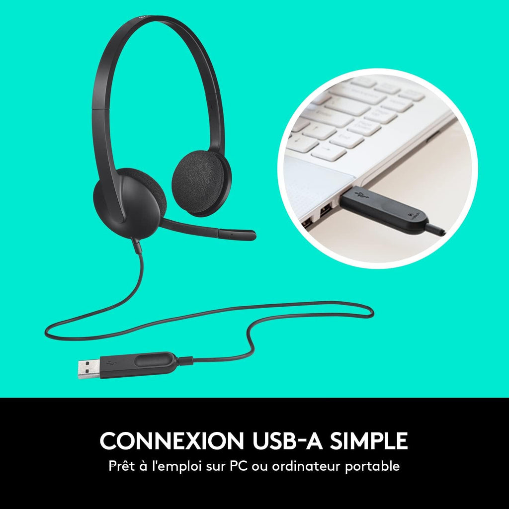 Casque Logitech H340 USB - NEUF