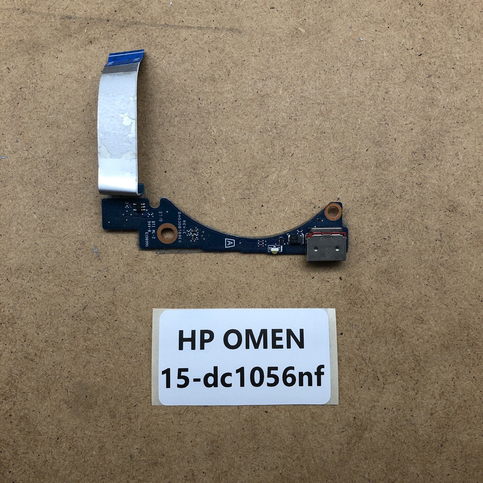 Lot de carte USB/Jack lecteur de carte - HP OMEN 15-dc1056nf