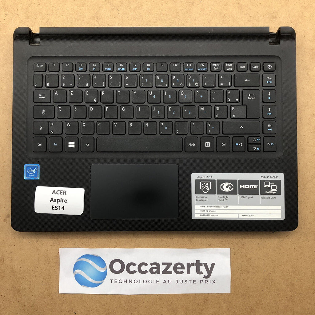 Plasturgie Basse complète avec clavier  azerty - Acer Aspire ES14