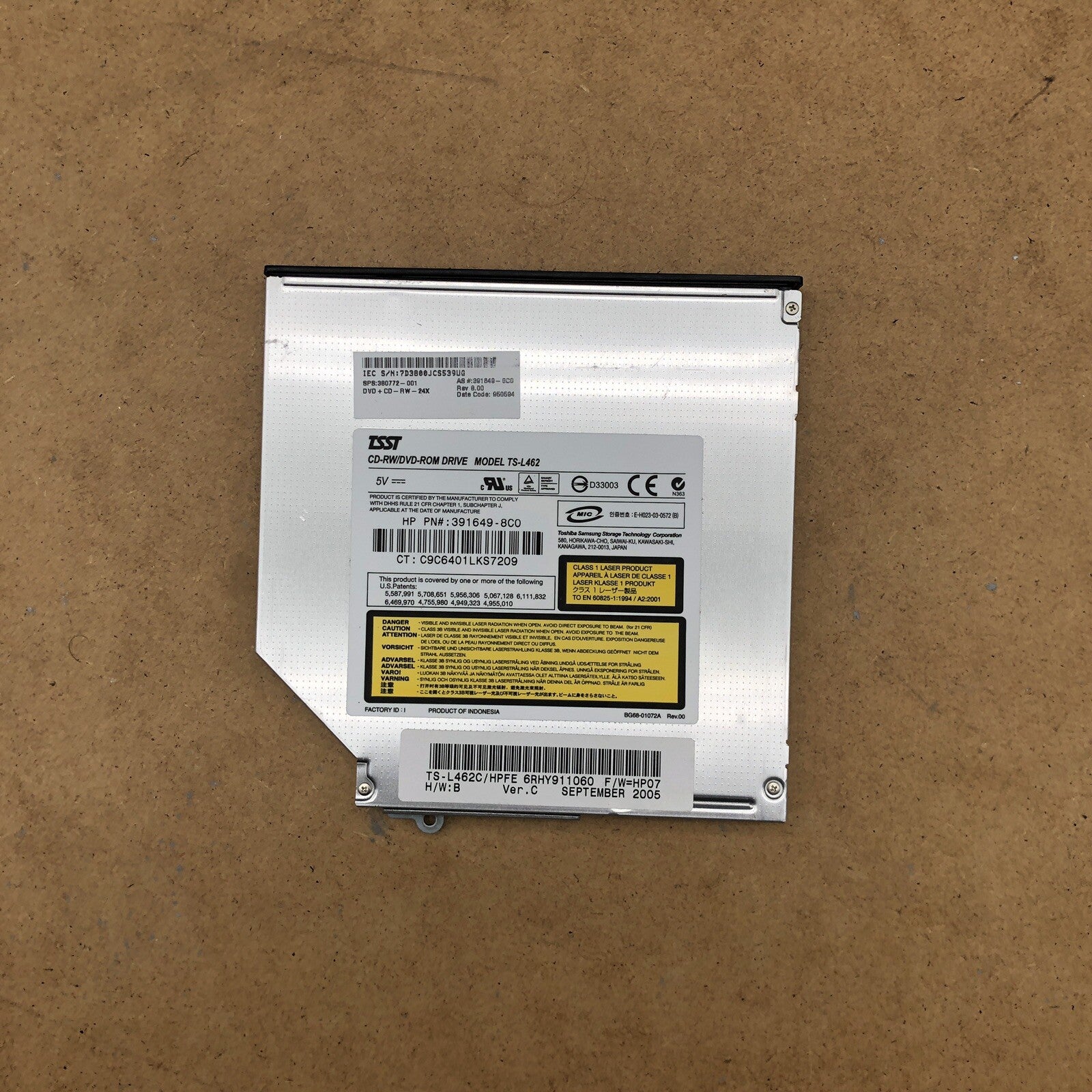 Lecteur/graveur DVD - HP Compaq nc6120