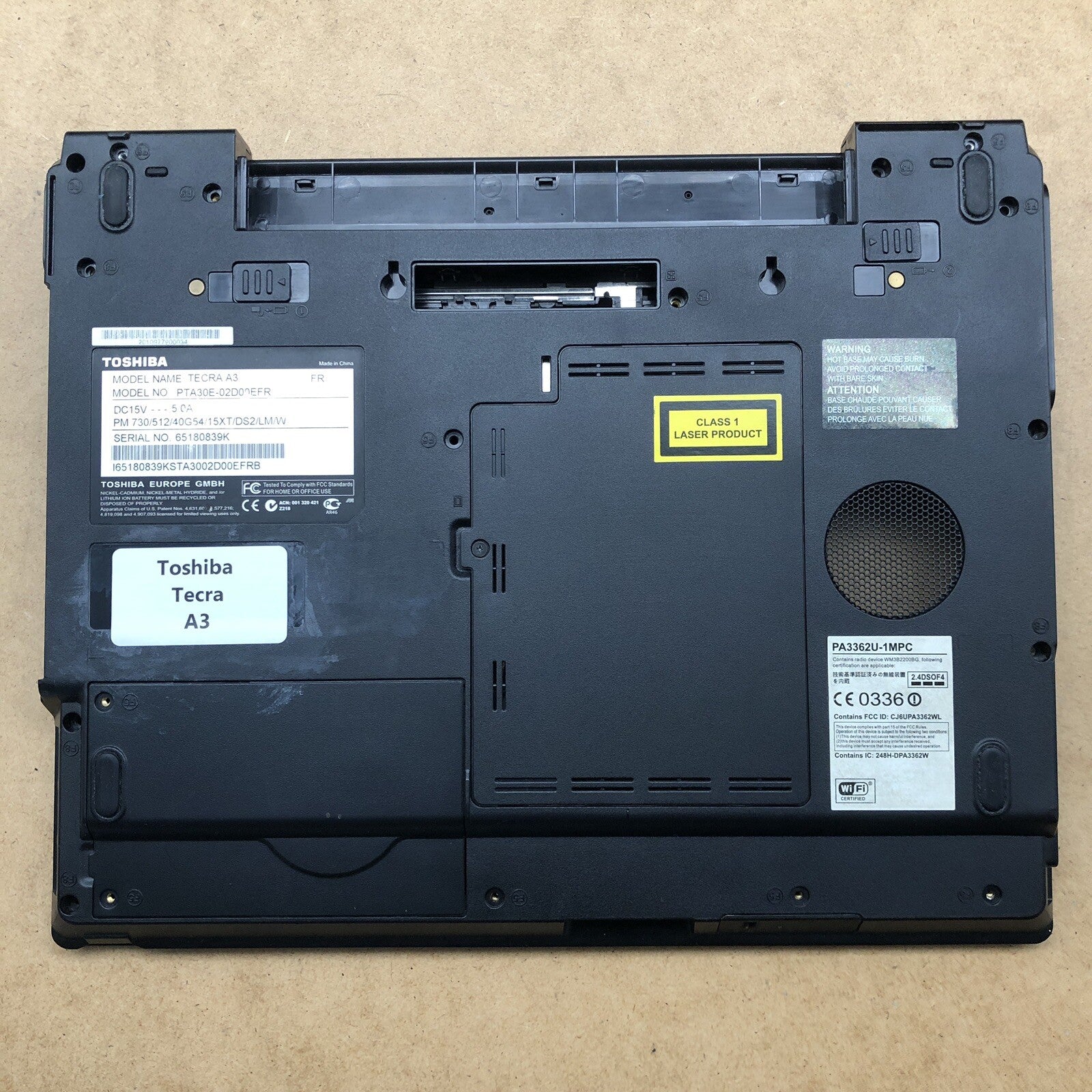 Plasturgie - Toshiba Tecra A3