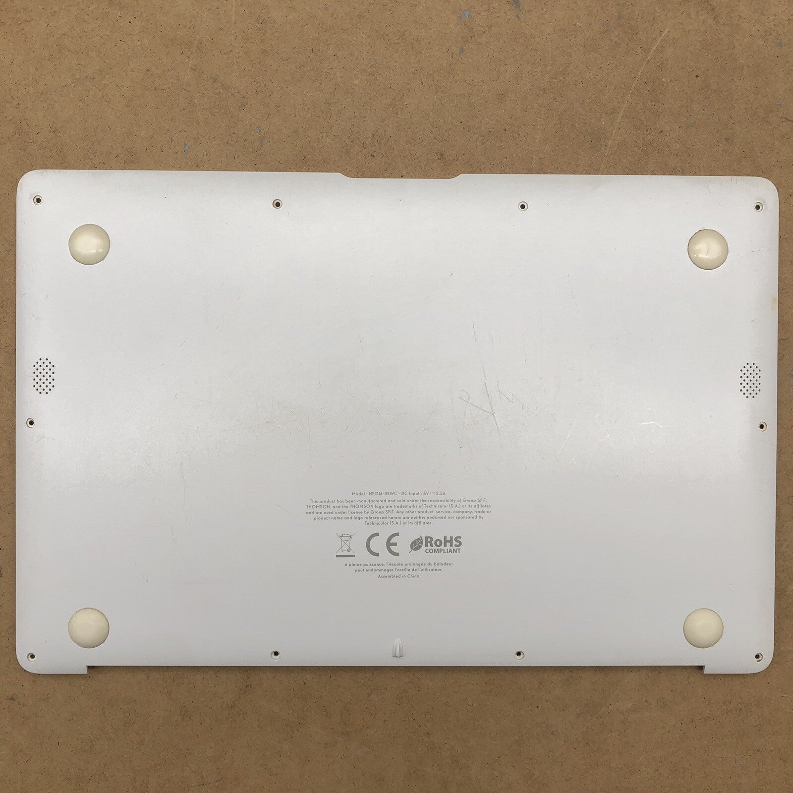 Plasturgie dessous - Thomson NEO14-32WC