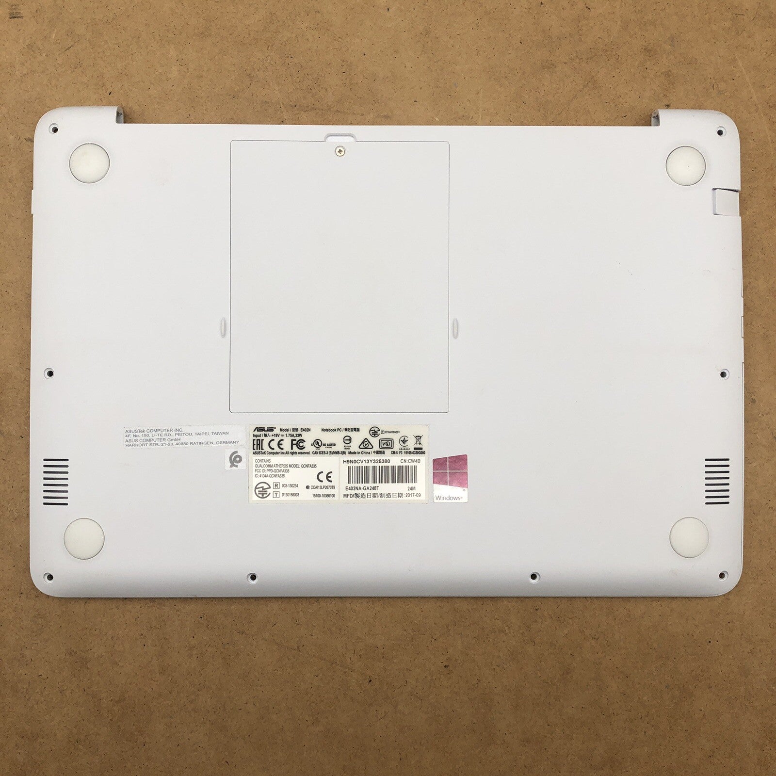 Plasturgie avec clavier  - Asus Notebook E402N