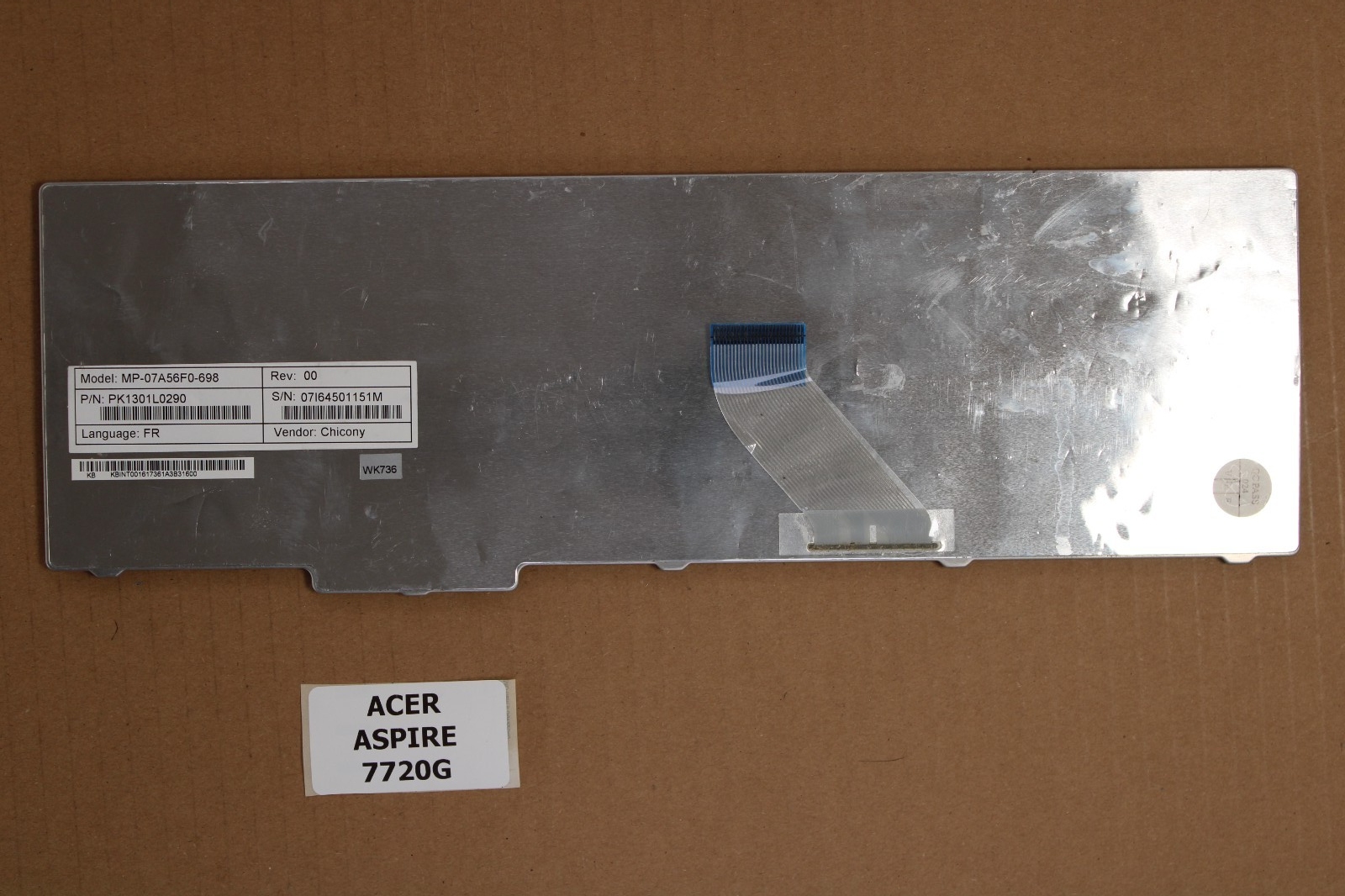 Clavier azerty - Acer Aspire 7720G