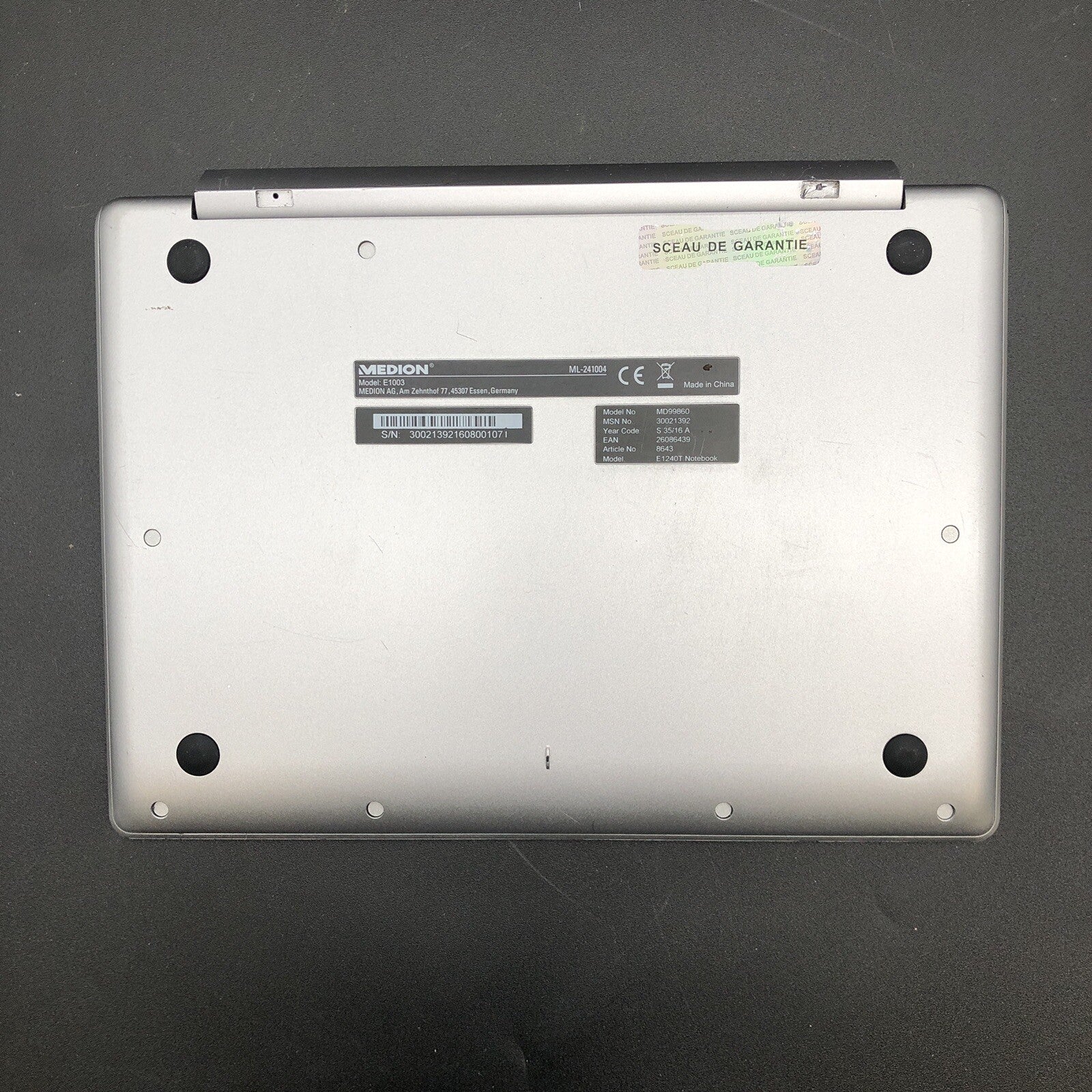 Clavier azerty MEDION ML-241004 - Modèle E1003