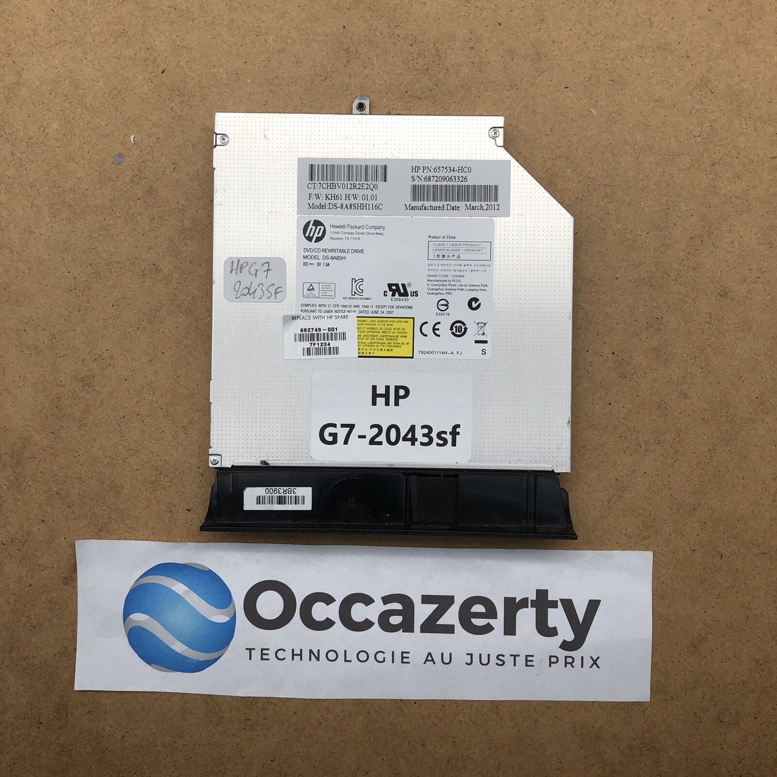 Lecteur/Graveur DVD - HP G7-2043SF