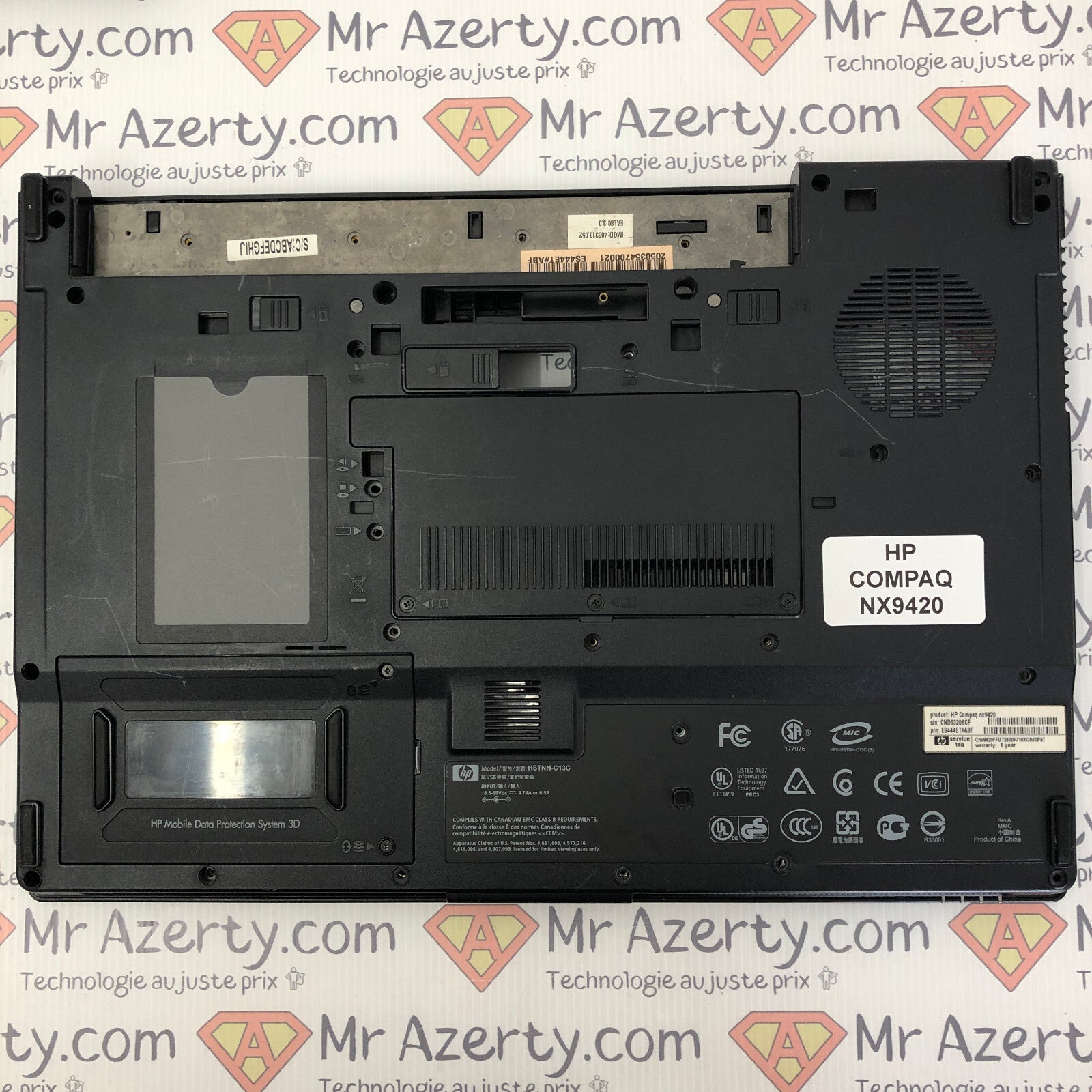 Plasturgie Basse complète - HP COMPAQ NX9420